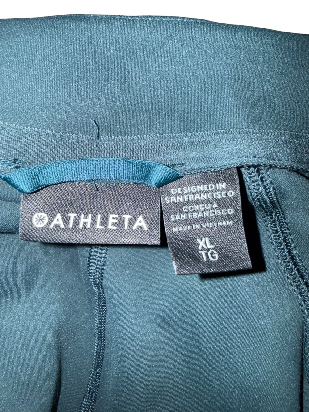 Athleta Salutation Jacket Teal Blue Full Zip Size XL - Picture 6 of 8